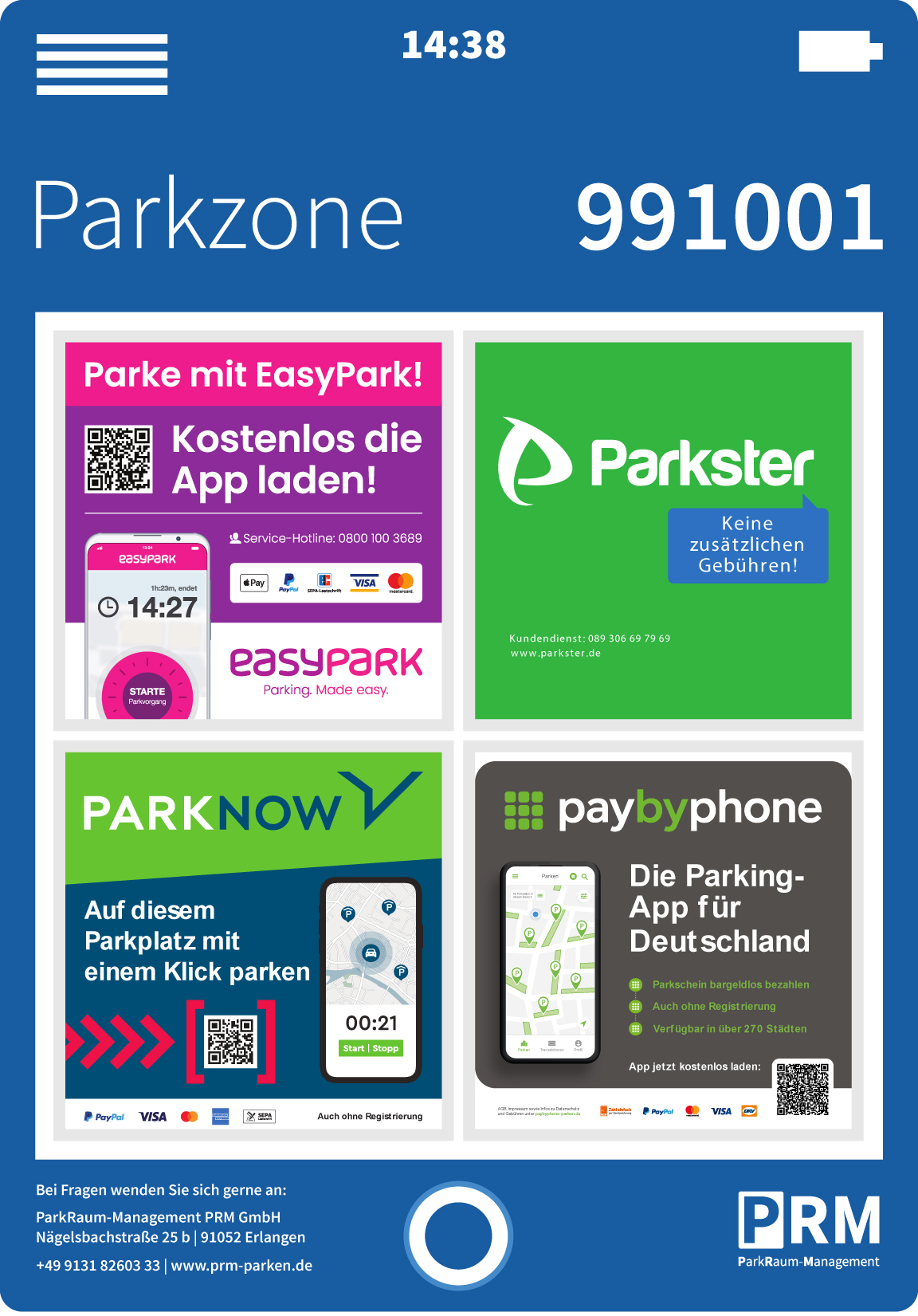 Kontaktlose Bezahlmöglichkeiten auf ihrem Parkplatz